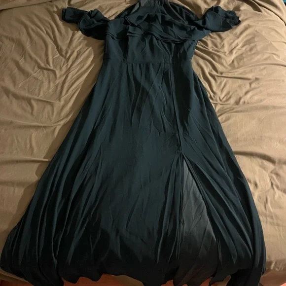 SHEIN | Dresses | Shein Emerald Green Halter Neck Long Evening Gown In Size  Us 8 | Poshmark